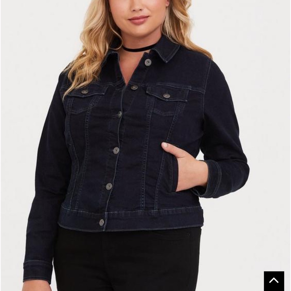 Torrid Dark Wash Denim Jacket